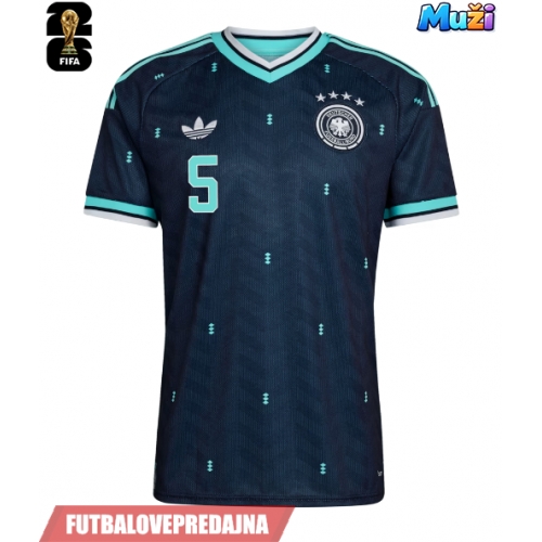 Lacne Muži Futbalové dres Nemecko Aleksandar Pavlovic #5 MS 2026 Krátky Rukáv - Preč